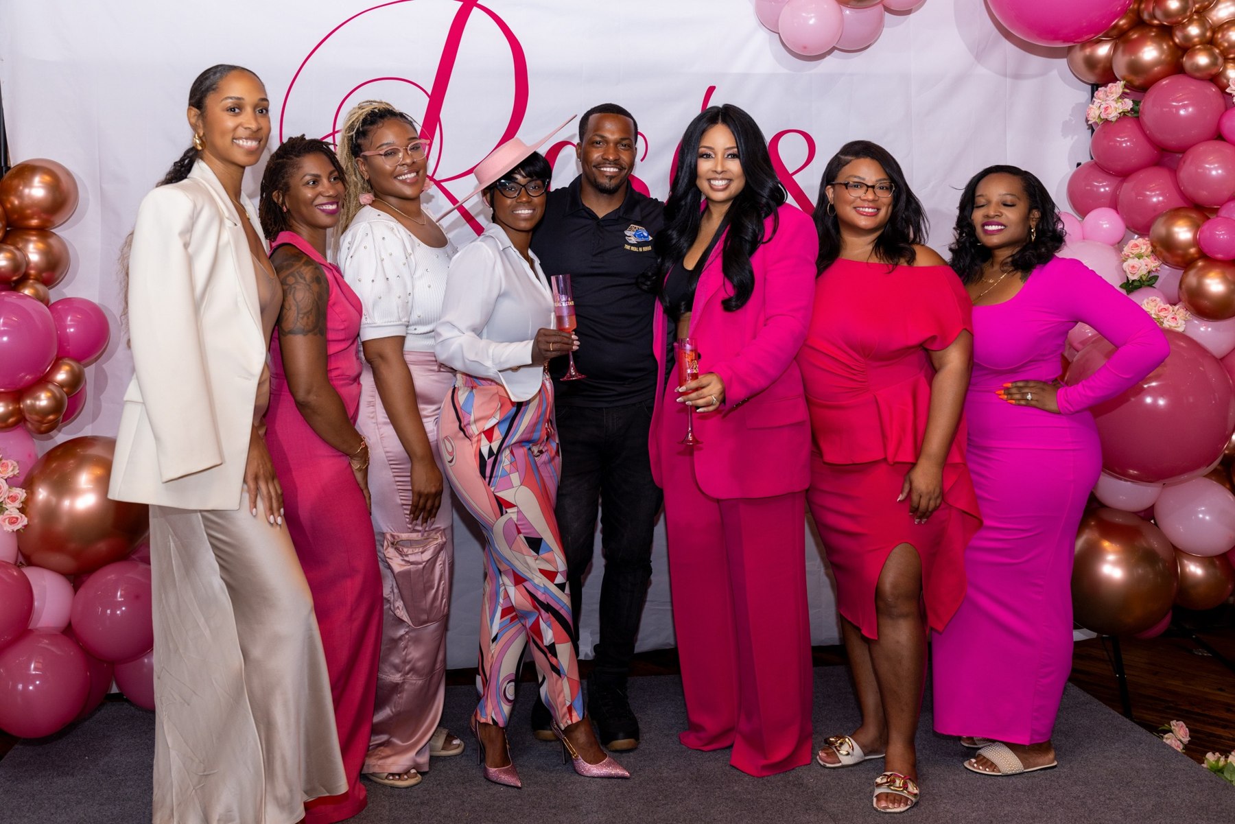 Women posing together at the Chicago event